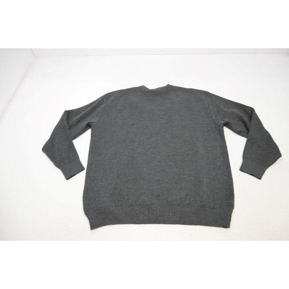VTG Peter Gribby V Neck Wool Acrylic Sweater Long Sleeve Grays Mens Size XL - Picture 7 of 7